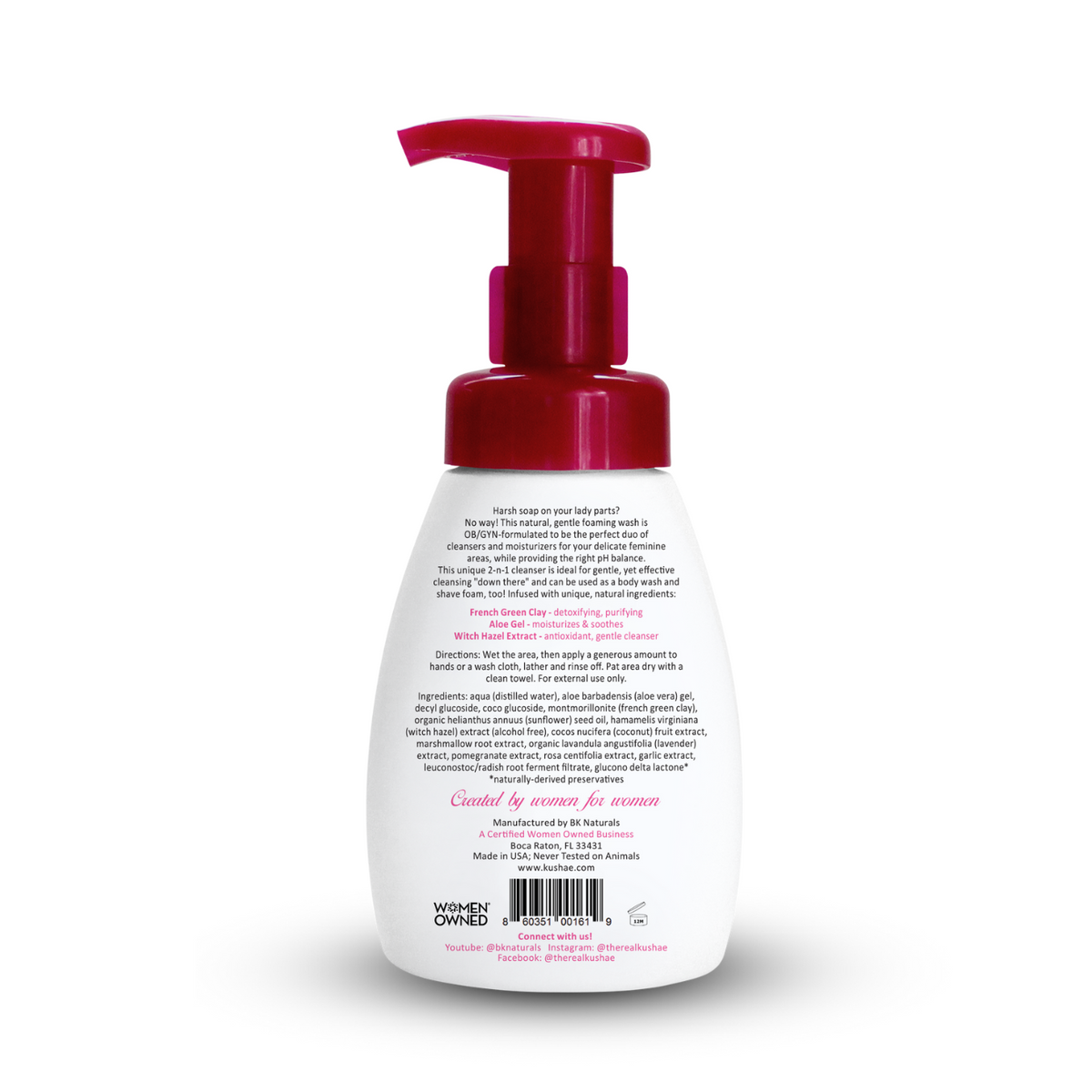 Kushae Gentle 2-N-1 Foaming Feminine Wash