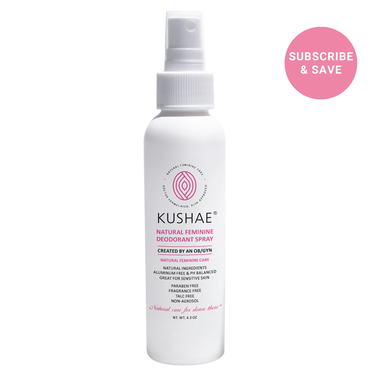 Kushae Natural Feminine Deodorant Spray