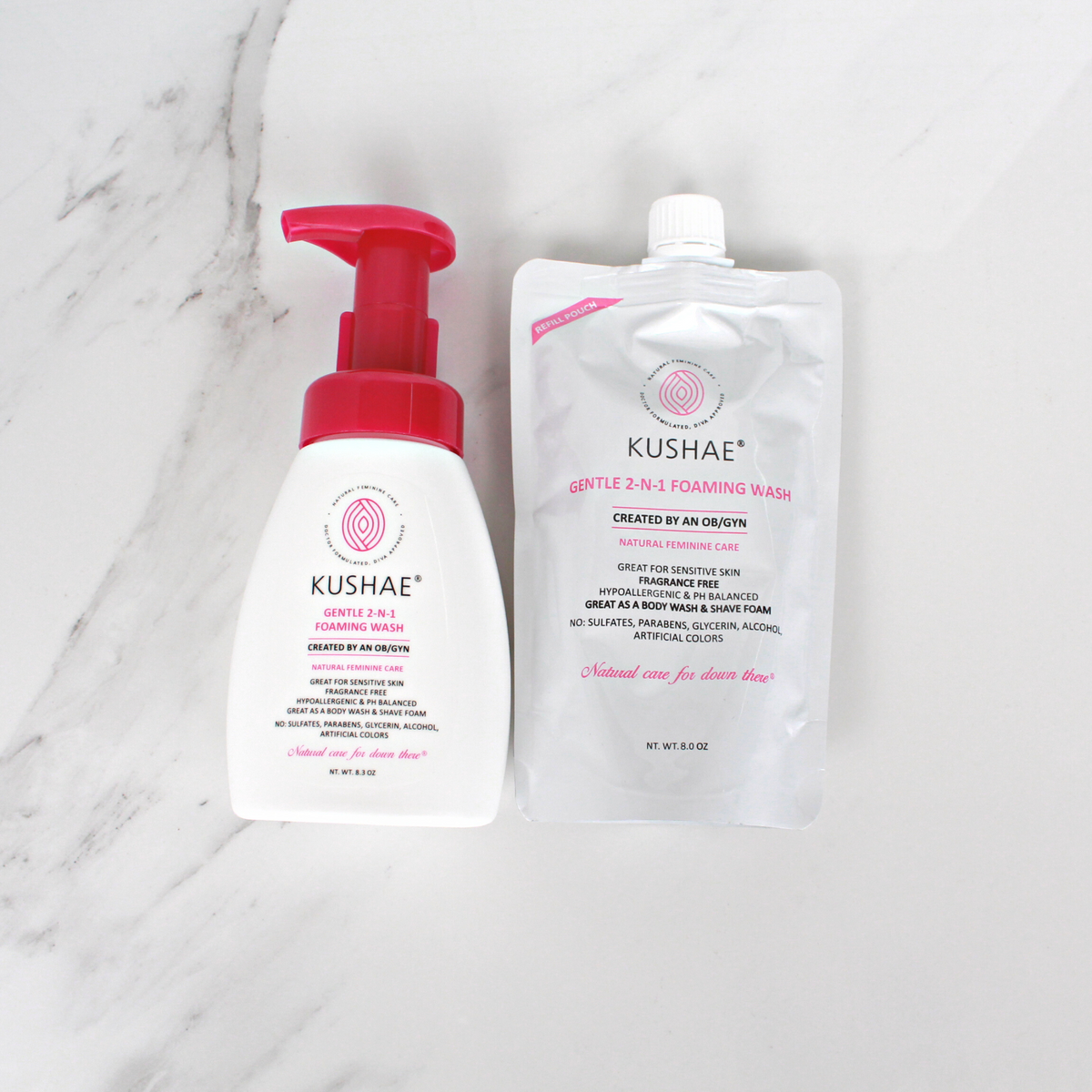 Kushae Gentle 2-N-1 Foaming Feminine Wash