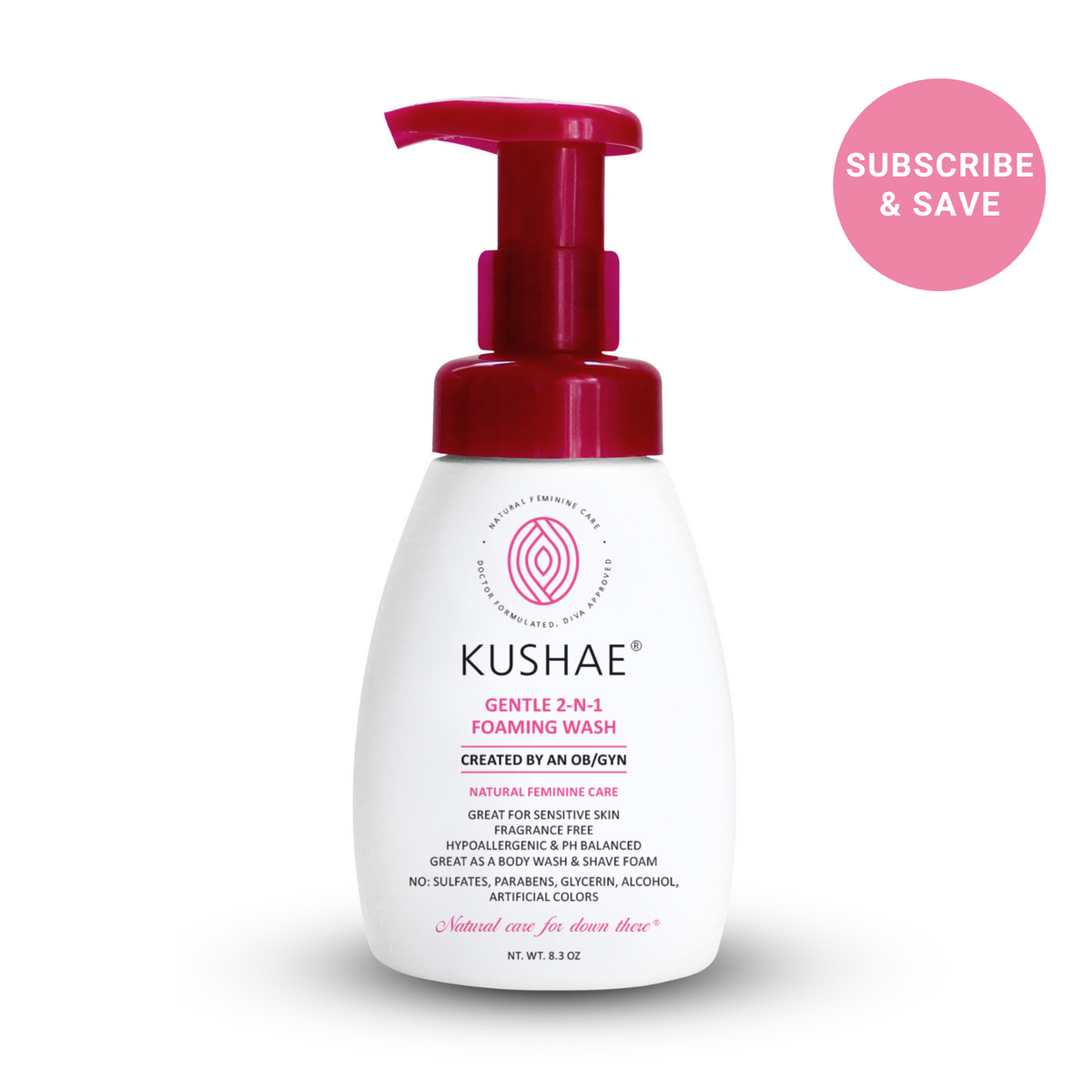 Kushae Gentle 2-N-1 Foaming Feminine Wash