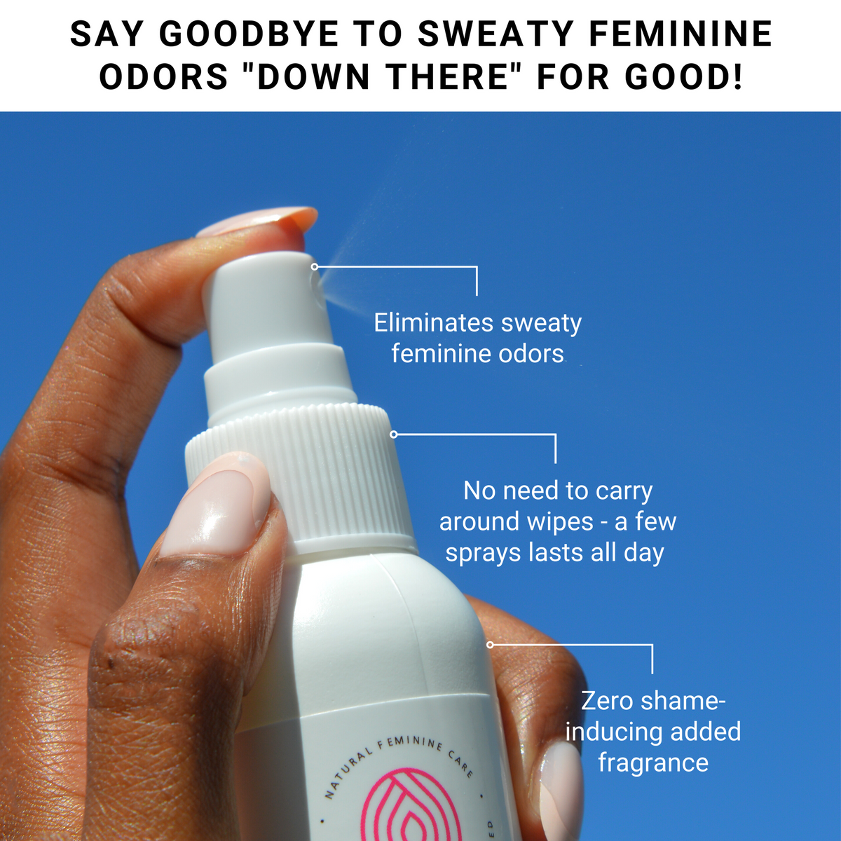Kushae Natural Feminine Deodorant Spray