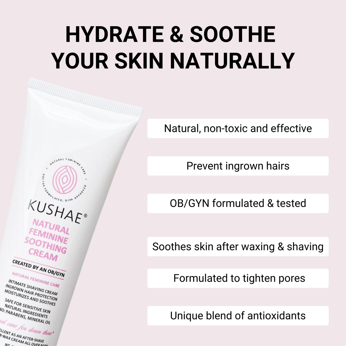 Kushae Natural Feminine Soothing Cream