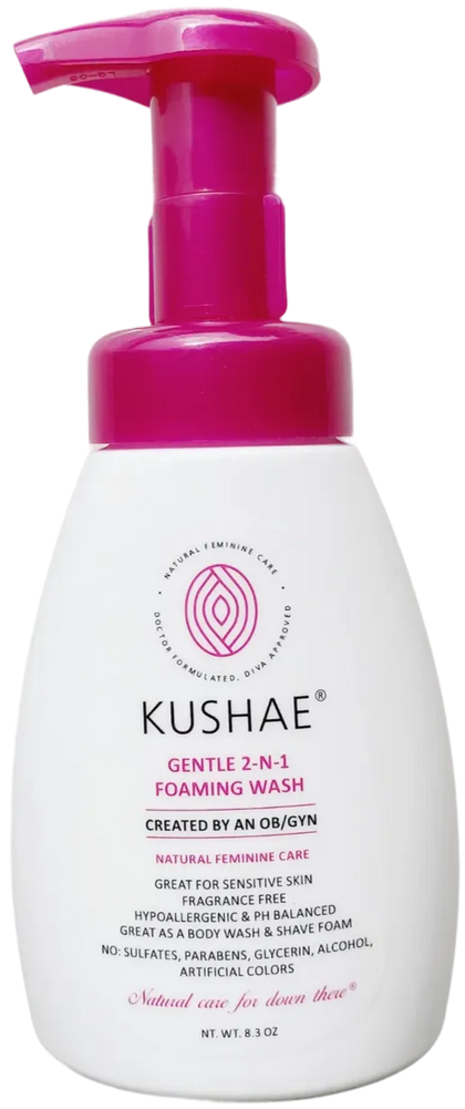 Kushae Gentle 2-N-1 Foaming Feminine Wash